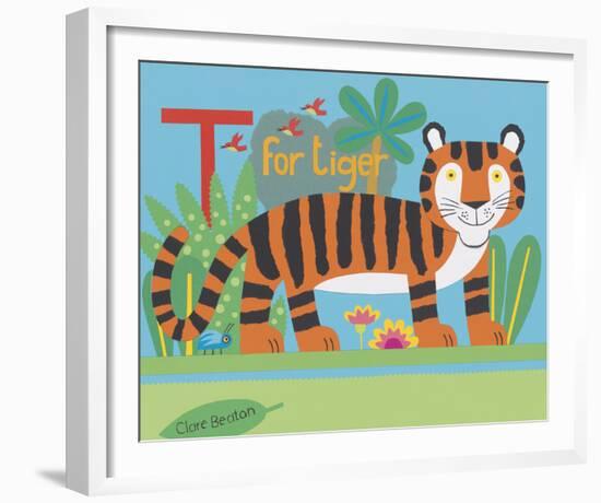 T is for Timmy Tiger-Clare Beaton-Framed Giclee Print