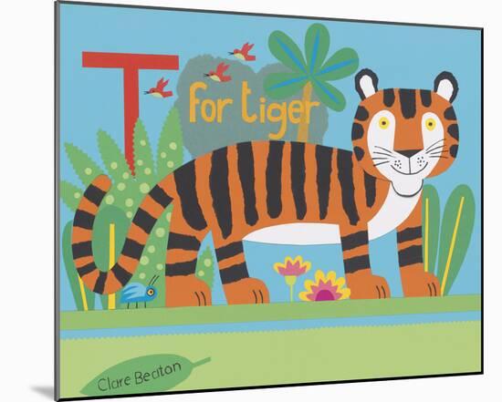 T is for Timmy Tiger-Clare Beaton-Mounted Giclee Print