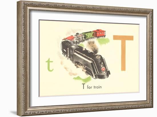 T is for Train-null-Framed Art Print