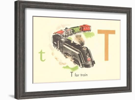 T is for Train-null-Framed Art Print