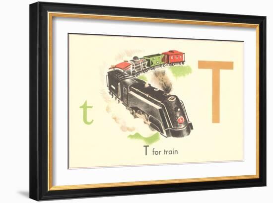 T is for Train-null-Framed Art Print