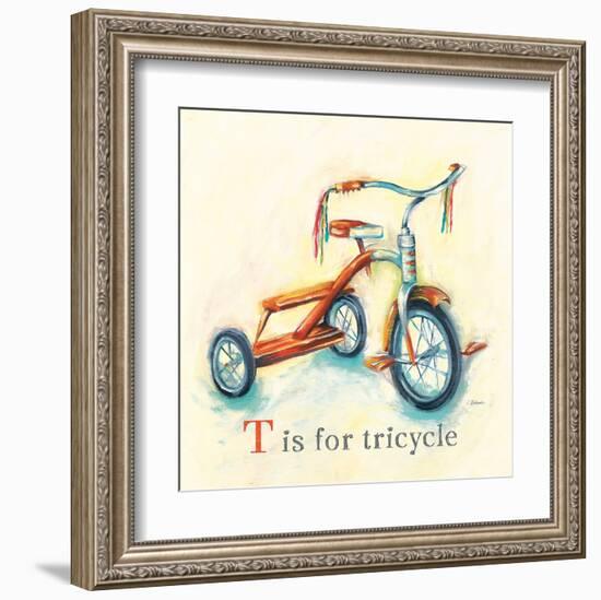 T is for Tricycle-Catherine Richards-Framed Art Print