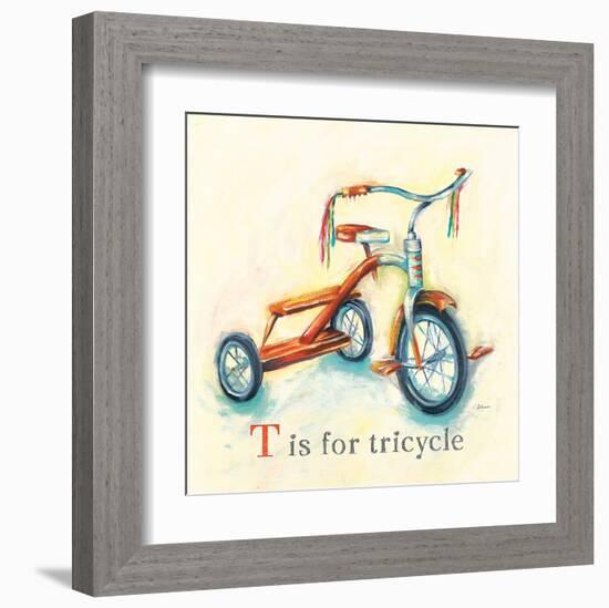 T is for Tricycle-Catherine Richards-Framed Art Print