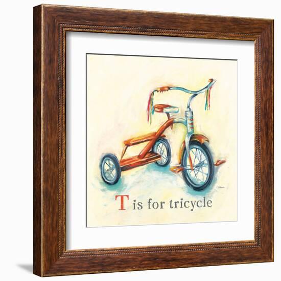 T is for Tricycle-Catherine Richards-Framed Art Print