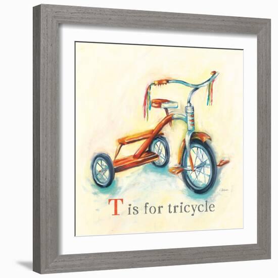 T is for Tricycle-Catherine Richards-Framed Art Print