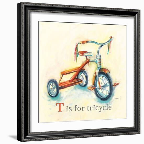 T is for Tricycle-Catherine Richards-Framed Art Print