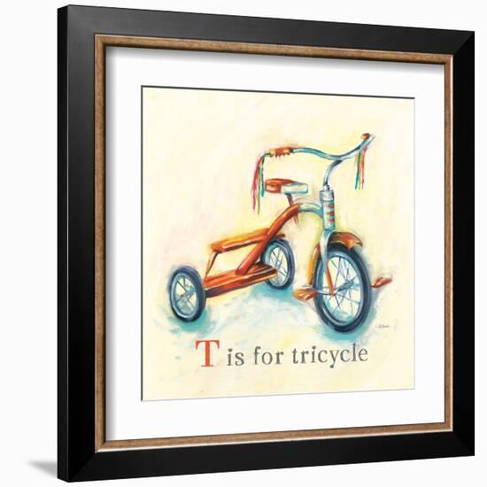 T is for Tricycle-Catherine Richards-Framed Art Print