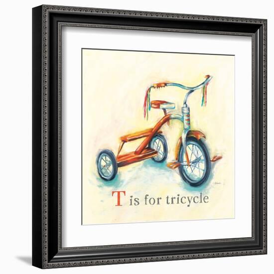 T is for Tricycle-Catherine Richards-Framed Art Print