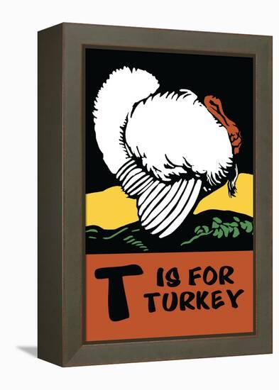 T is for Turkey-Charles Buckles Falls-Framed Stretched Canvas