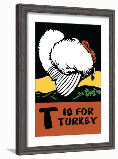 T is for Turkey-Charles Buckles Falls-Framed Art Print