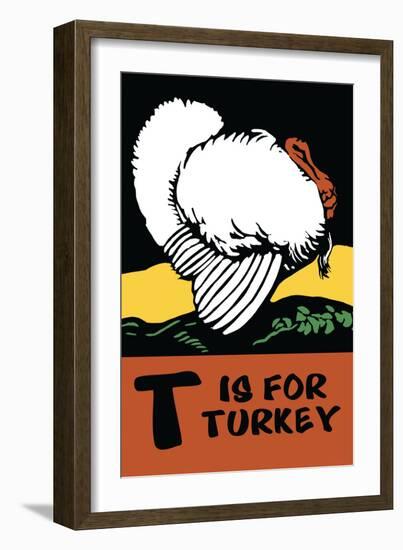 T is for Turkey-Charles Buckles Falls-Framed Art Print