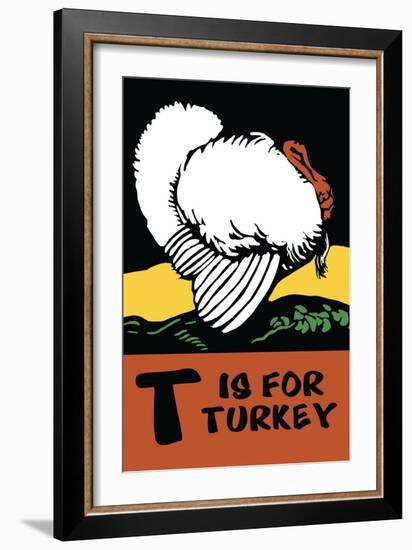 T is for Turkey-Charles Buckles Falls-Framed Art Print