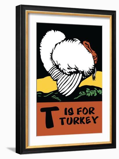 T is for Turkey-Charles Buckles Falls-Framed Art Print