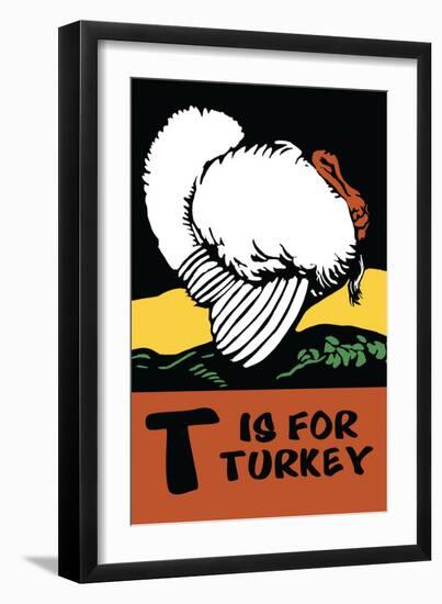T is for Turkey-Charles Buckles Falls-Framed Premium Giclee Print