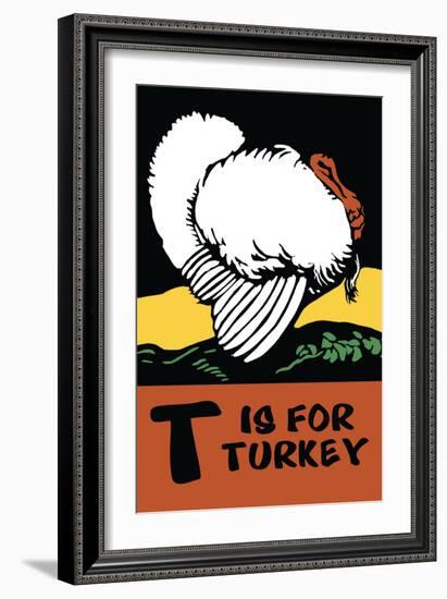 T is for Turkey-Charles Buckles Falls-Framed Premium Giclee Print