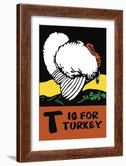 T is for Turkey-Charles Buckles Falls-Framed Art Print