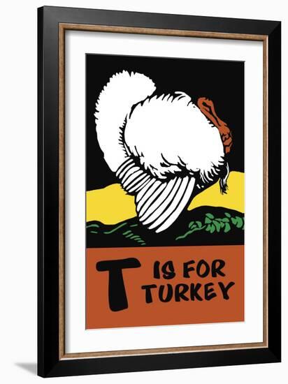 T is for Turkey-Charles Buckles Falls-Framed Art Print