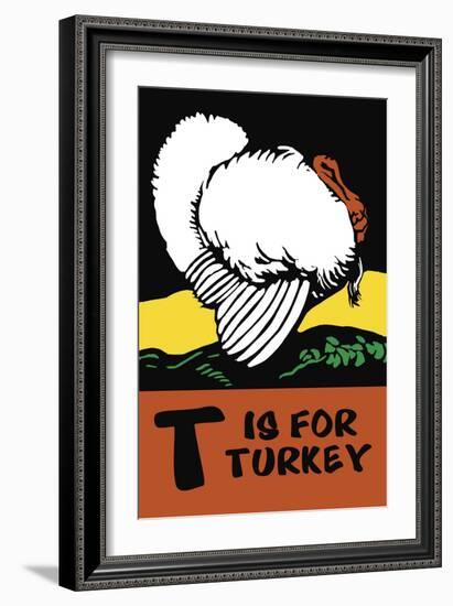 T is for Turkey-Charles Buckles Falls-Framed Art Print