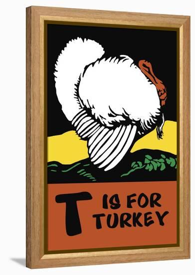 T is for Turkey-Charles Buckles Falls-Framed Stretched Canvas