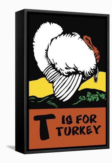 T is for Turkey-Charles Buckles Falls-Framed Stretched Canvas