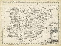 Map of Spain-T. Jeffreys-Art Print