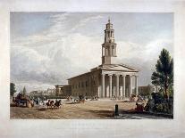 View of St Bride's Avenue Including the Premises of Pitman and Ashfield, City of London, 1825-T Kearnan-Framed Premier Image Canvas