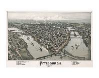 Pittsburgh, Pennsylvania, 1902-T^M^ Fowler-Framed Art Print