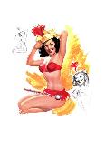 Low and Behold Pin-Up with Falling Panties 1958-T.N. Thompson-Art Print
