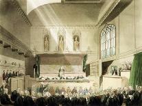 Court of King's Bench, Westminster Hall-T. & Pugin Rowlandson-Framed Premier Image Canvas