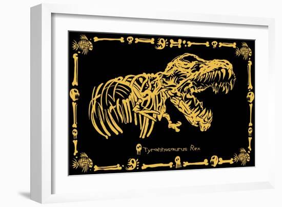 T-Rex-ALI Chris-Framed Giclee Print