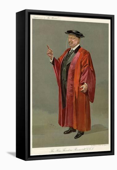 T Roosevelt, World-Leslie Ward-Framed Stretched Canvas