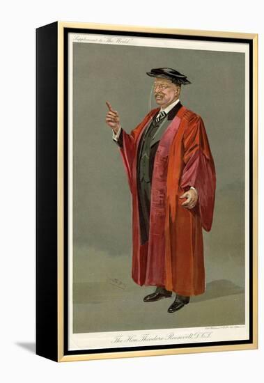 T Roosevelt, World-Leslie Ward-Framed Stretched Canvas