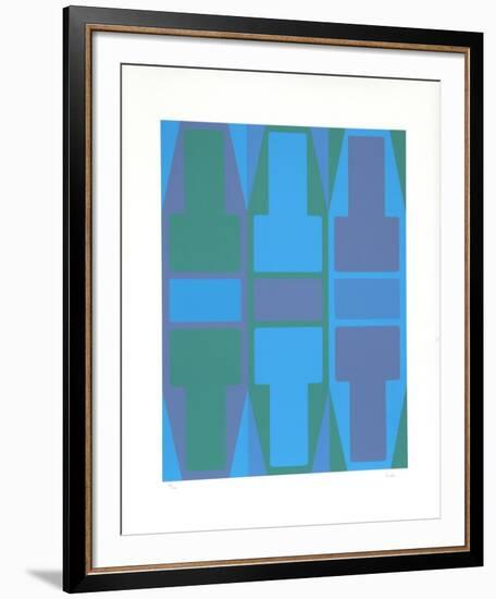 T Series (Blue)-Arthur Boden-Framed Limited Edition