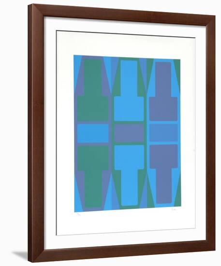 T Series (Blue)-Arthur Boden-Framed Limited Edition