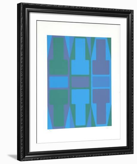 T Series (Blue)-Arthur Boden-Framed Limited Edition