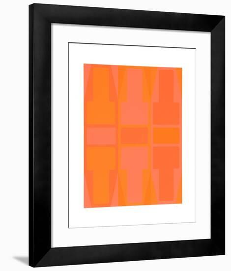 T Series (Orange)-Arthur Boden-Framed Limited Edition