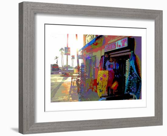 T-Shirts, Venice Beach, California-Steve Ash-Framed Giclee Print