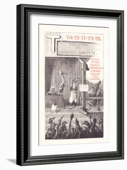 T: TA TE TI TO TU - Theater - Toucan - Tetras - Tantalus - Trichoglosse - Tabarin — Talent — Tour —-Fortune Louis Meaulle-Framed Giclee Print