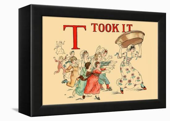 T - Took It-Kate Greenaway-Framed Stretched Canvas