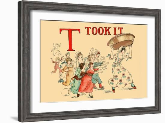 T - Took It-Kate Greenaway-Framed Art Print