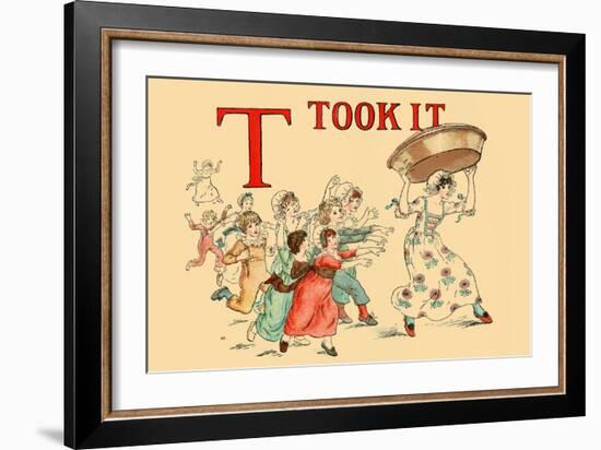 T - Took It-Kate Greenaway-Framed Art Print