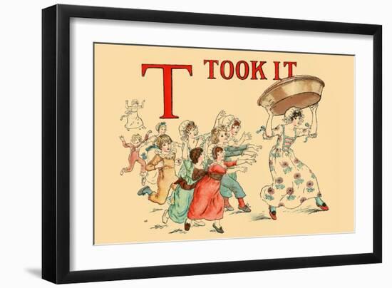 T - Took It-Kate Greenaway-Framed Art Print