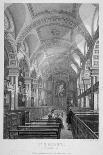 St Bride's Church, Fleet Street, City of London, 1839-T Turnbull-Framed Giclee Print