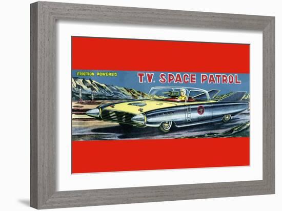 T.V. Space Patrol Car-null-Framed Premium Giclee Print