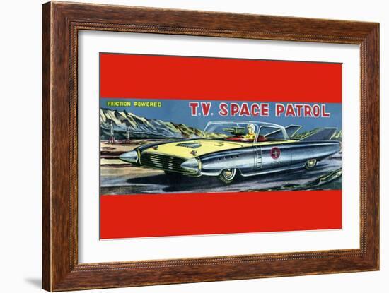 T.V. Space Patrol Car-null-Framed Premium Giclee Print