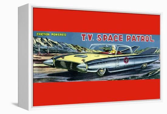 T.V. Space Patrol Car-null-Framed Stretched Canvas