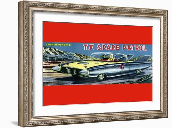 T.V. Space Patrol Car-null-Framed Art Print