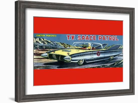 T.V. Space Patrol Car-null-Framed Art Print