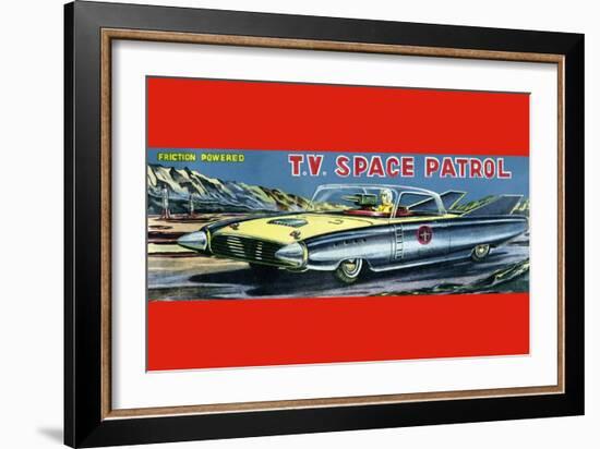 T.V. Space Patrol Car-null-Framed Art Print