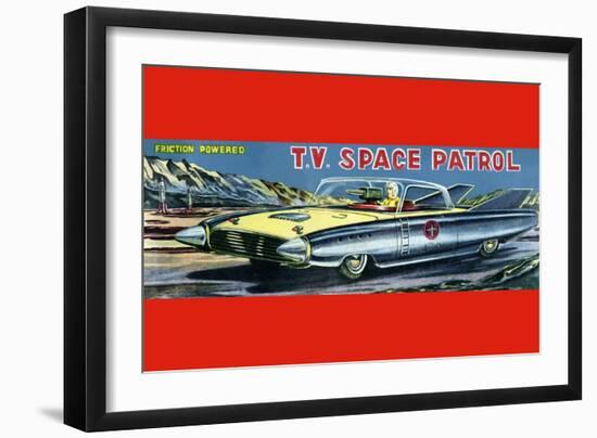 T.V. Space Patrol Car-null-Framed Art Print